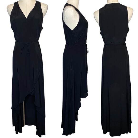 Privacy Please Essex Black Wrap Dress size Small - Picture 2 of 5